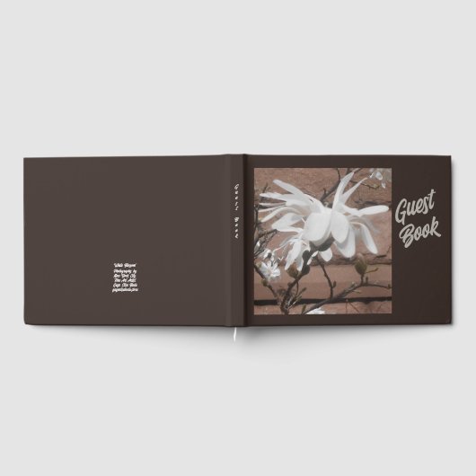 Weiße Blüte Gästebuch (Voll)