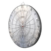 Weiße Blüte Geblüht Dartboard Dartscheibe (Vorderseite rechts)