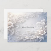 Weiße Blüte Geblüht Postkarte (Vorne/Hinten)