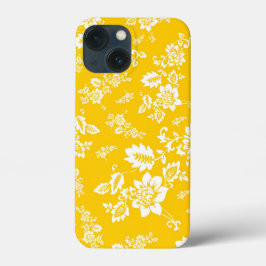 Weiße Blüte im Hintergrund der gelben Frühlingshin Case-Mate iPhone Hülle