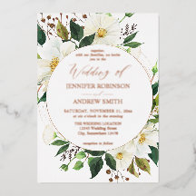 Weiße Blüte und Grüne 1 Hochzeit