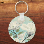 Weiße Blüten aus dem Süden Schlüsselanhänger (Vorderseite)