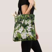 Weiße Blüten Botanik-Tasche Tasche (Von Nahem)