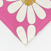 Weiße Blüten Fleecedecke (Ecke)