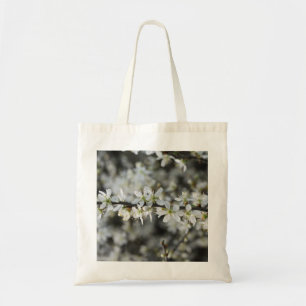 Weiße Blüten Foto-Tasche Tragetasche
