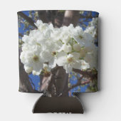 Weiße Blüten II Frühlingsblüte Baum Dosenkühler (Rückseite)