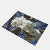 Weiße Blüten II Frühlingsblüte Baum Fußmatte (Schrägansicht)