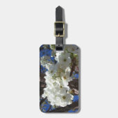 Weiße Blüten II Frühlingsblüte Baum Gepäckanhänger (Vorderseite vertikal)