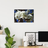 Weiße Blüten II Frühlingsblüte Baum Poster (Heimbüro)