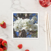 Weiße Blüten II Frühlingsblüte Baum Serviette (Beispiel)