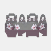 Weiße Blüten mit rosa Blüten Geschenkschachtel (Ungefaltet)