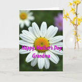 Weiße Blüten Mütter Karte (Gelbe Blume)