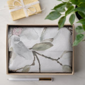 Weiße Blüten Seidenpapier (Geschenk)