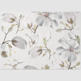 Weiße Blüten Seidenpapier