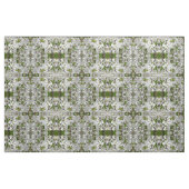 Weiße Blüten Stoff (Fat Quarter (45,7 x 55,9 cm))