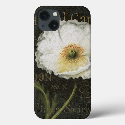 Weiße Blüten und Blätter Case-Mate iPhone Hülle (Rückseite)