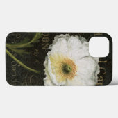 Weiße Blüten und Blätter Case-Mate iPhone Hülle (Rückseite (Horizontal))