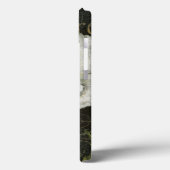 Weiße Blüten und Blätter Case-Mate iPhone Hülle (Rückseite / Links)