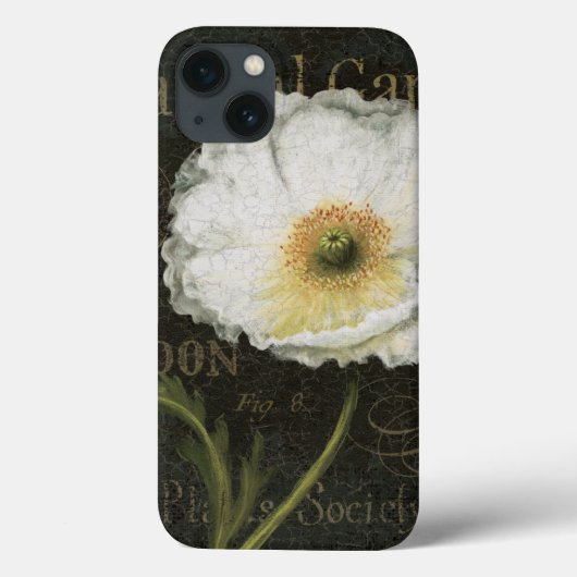 Weiße Blüten und Blätter Case-Mate iPhone Hülle (Rückseite)