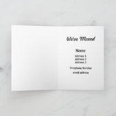 Weiße Blütenbäume Ankündigung (Innenseite)