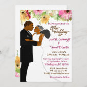 Weiße Blütenhochzeit Einladung (Vorne/Hinten)