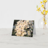 weiße Blütenkarte Karte (Gelbe Blume)