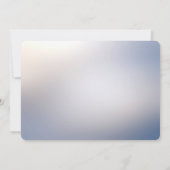 Weiße Blütenkarte Save the Date Geblüht Karte (Rückseite)