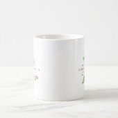 Weiße Blütenmutter Kaffeetasse (Mittel)