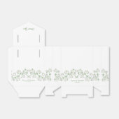 Weiße Blütenrebe Vielen Dank Zelt Gefallen Box Geschenkschachtel (Ungefaltet)