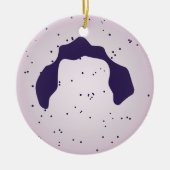 Weiße Blutzelle Keramik Ornament (Vorne)