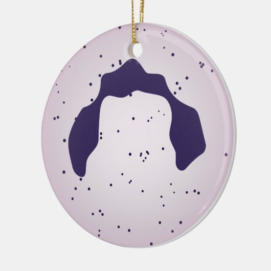 Weiße Blutzelle Keramik Ornament (Links)