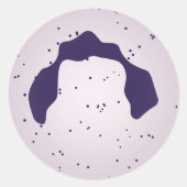 Weiße Blutzelle Runder Aufkleber (Vorderseite)