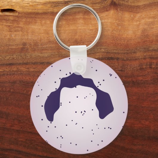 Weiße Blutzelle Schlüsselanhänger (Vorderseite)