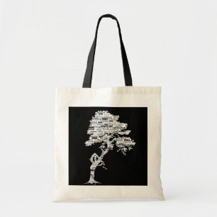 Weiße Bodhi Baum-Tasche Tragetasche