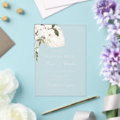Weiße Boho-Spanische Acryl-Hochzeit Acryleinladungen (In Situ (Hochzeit))