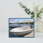 Weiße Boote im Marina Key West Florida Postkarte (Stehend Vorderseite)