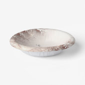 Weiße Bowle aus Elfenbein Pappteller (Gewinkelt)