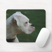 Weiße Boxer-HundeFoto-Mausunterlage Mousepad (Mit Mouse)