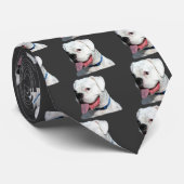 Weiße Boxer-Krawatte Krawatte (Gerollt)