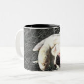Weiße Boxer-Tasse Zweifarbige Tasse (Vorderseite Links)