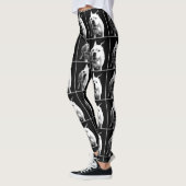 Weiße Boxerhundekunst-Leggings Leggings (Links)