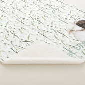 Weiße Braune Schaf Blumen Sherpadecke (3/4)
