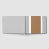 Weiße, braune Streifen auf hellgrau Gästebuch (Voll)