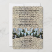 Weiße Braut und Hochzeit Einladung (Rückseite)