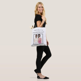 Weiße Brautjungfer Geschenktasche Elegantes Gesche Tasche