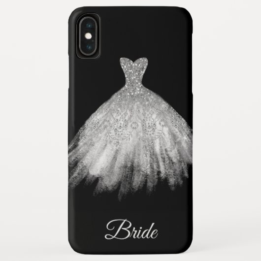 *~* weiße BrautkleiderGlitzer-Braut Case-Mate iPhone Hülle (Rückseite)