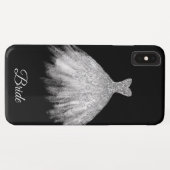 *~* weiße BrautkleiderGlitzer-Braut Case-Mate iPhone Hülle (Rückseite (Horizontal))