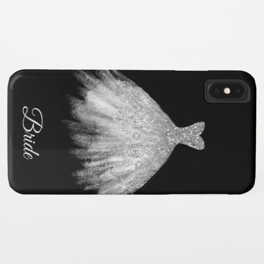 *~* weiße BrautkleiderGlitzer-Braut Case-Mate iPhone Hülle (Rückseite (Horizontal))