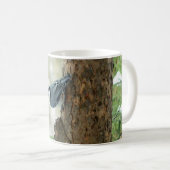 Weiße Breasted Kleiber-Tasse Kaffeetasse (VorderseiteRechts)