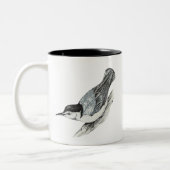 Weiße Breasted Kleiber-Tasse Zweifarbige Tasse (Links)